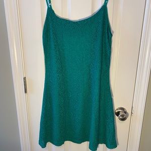Green lace boutique dress